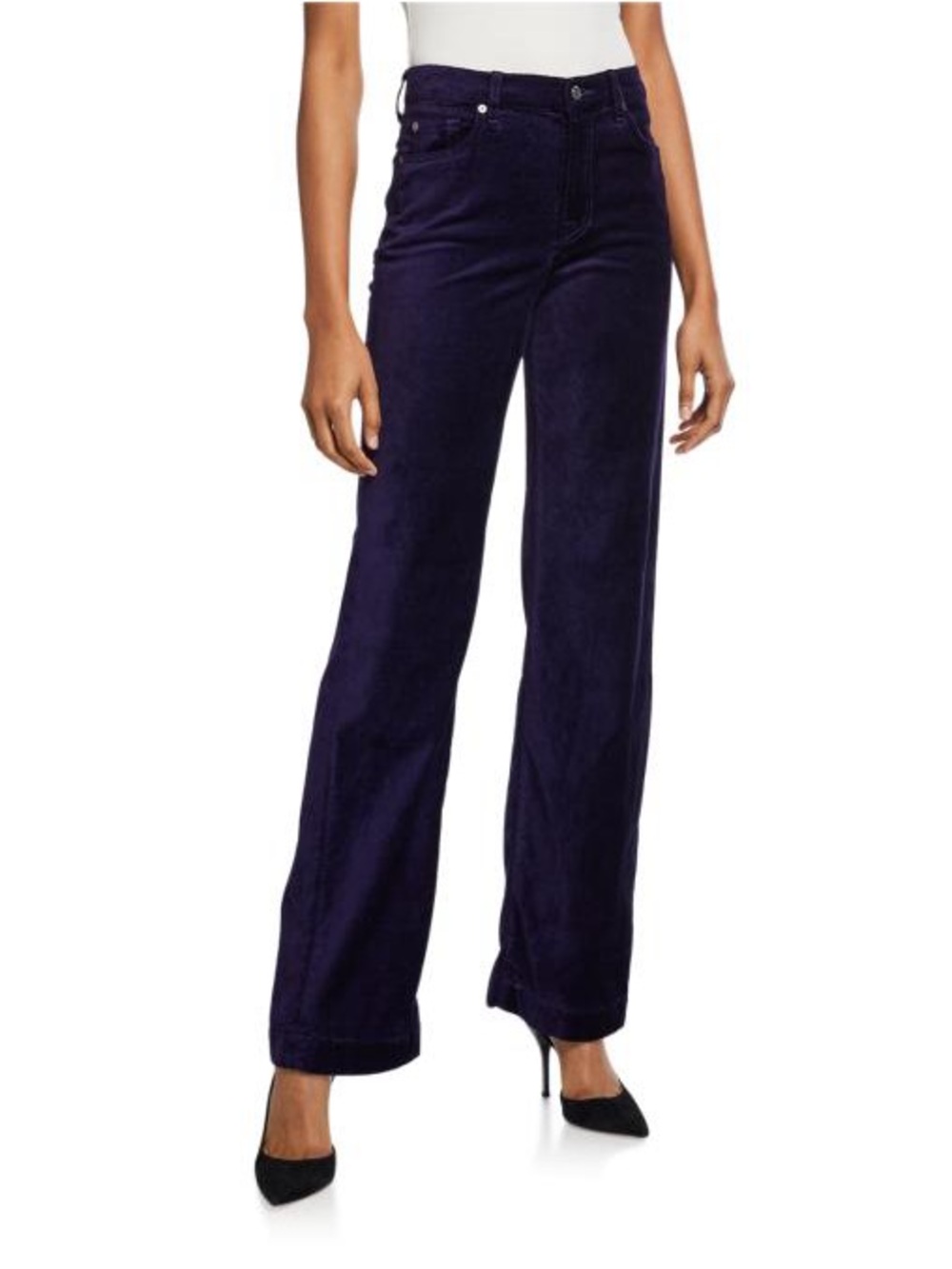 NWOT 7FAM Alexa Velvet Trousers